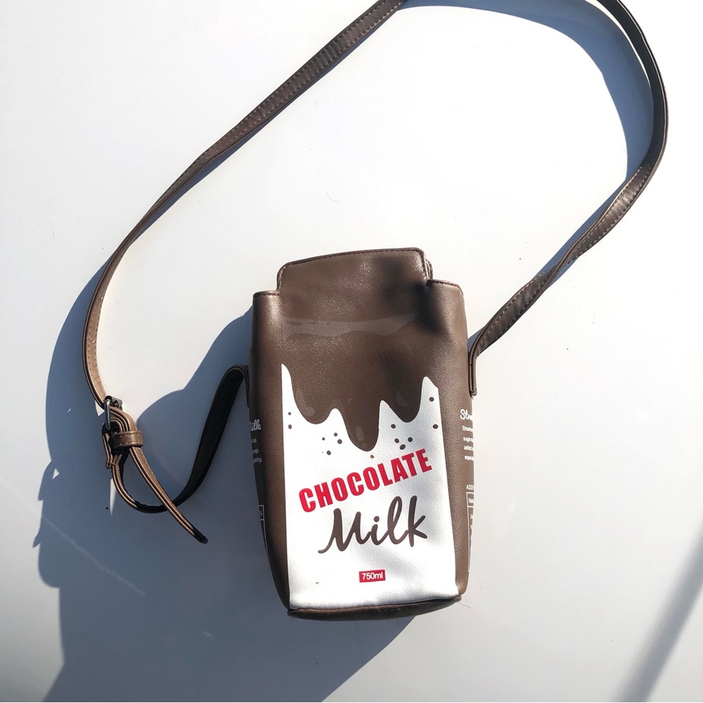 Chocolate Milk Brown Crossbody Bag